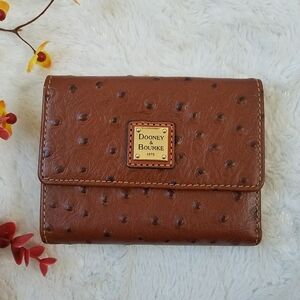 Dooney & Bourke Ostrich Small Flap Wallet